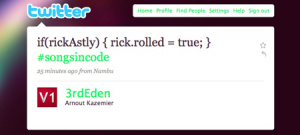 songsincode Rick Astley
